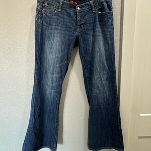 Lucky Brand Blue Flare Wide Leg Jeans